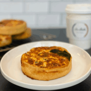 Mozzarella, Spinach & Mushroom Quiche